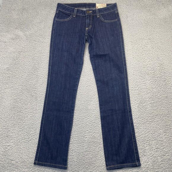 Siwy Low Rise Jeans Women 26 Blue Dark Wash Straight Leg Isobel Restart My Heart - Picture 2 of 14